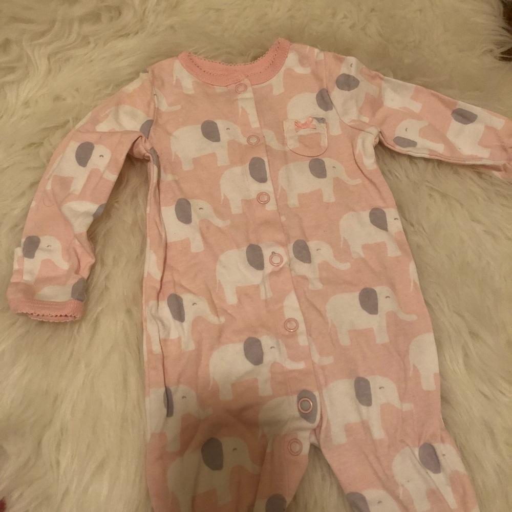 Elephant one piece by Carters